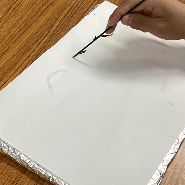 硝酸カリウムで字を書く